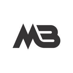 mb logo design simple clean