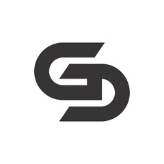 gs logo design simple clean
