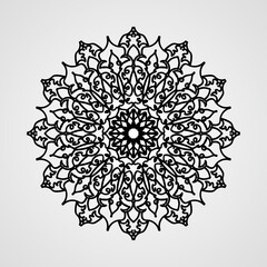 Vector round abstract circle. Mandala style.