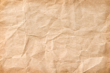 Paper texture with wrinkle patterns abstract for brown background