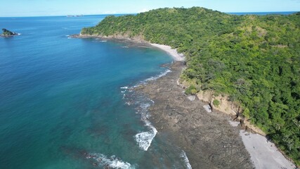 Coastline and beaches of Playa Dantas - Las Catalinas, Guanacaste, Costa Rica..