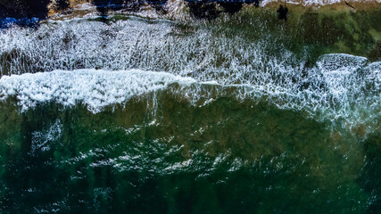 Caribbean ocean overhead