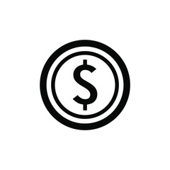 Coin icon vector graphic