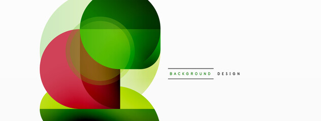 Creative geometric wallpaper. Minimal circle triangle and square line abstract background. Vector illustration for wallpaper banner background or landing page