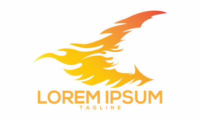 Unique fire logo Modern and minimalist vector and abstract logo