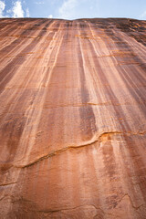 View on Whispering Cave in Echo Park Campground, Dinosaur Nation Monument, Utah and Colorado, USA