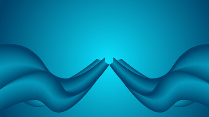 abstract navy blue wave background, 3d rendering wavy wallpaper 