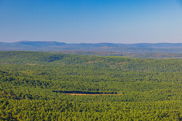High angle view of Talimena National Scenic Byway