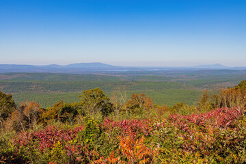 High angle view of Talimena National Scenic Byway