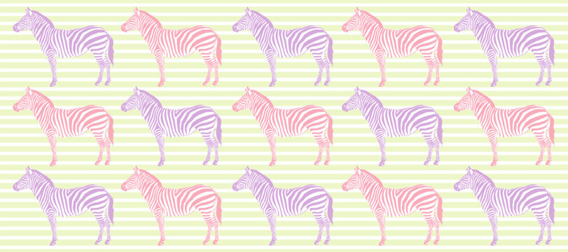 Sketch pattern with wild animal zebra print
