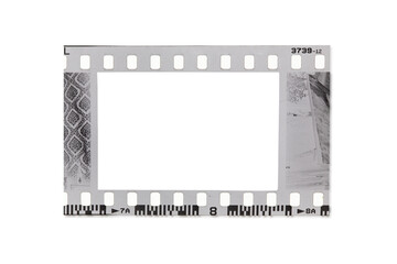 (35 mm.) Black and white film collections frame.With black space.film camera.	