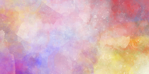 Abstract colorful design watercolor painting illustration background, Hand drawn painting on a paper textured illustration 