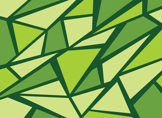 Abstract background with green geometric pattern