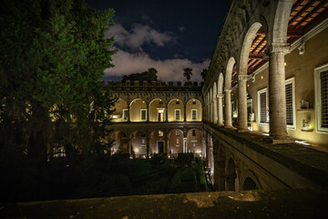 Fototapeta na wymiar Palacio Venecia de estilo barroco en Roma Italia