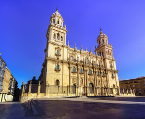 Fototapeta premium Impressive Catholic cathedral in the city of Jaen in Andalusia, Spain.