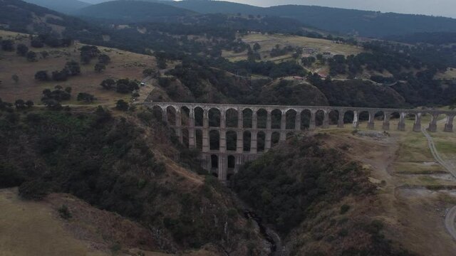 An aerial shot away from the Site Arches