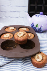 Banana muffins homemade