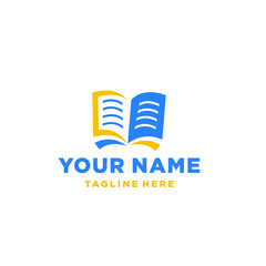 Education, book, learning logo concept