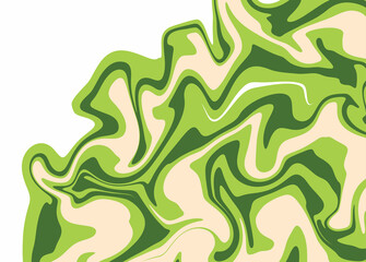 An illustration of abstract green oil paint texture
