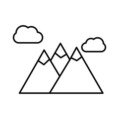 Mountain Vector icon which is suitable for commercial work and easily modify or edit it

