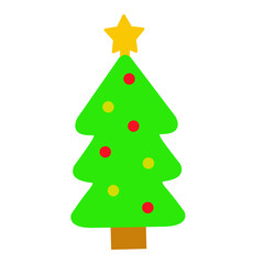 christmas tree. Vector illustration