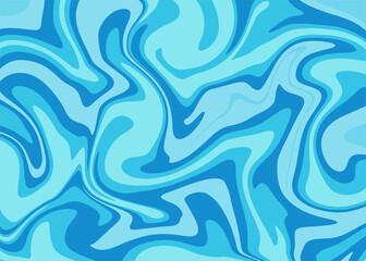 An illustration of blue abstract oil paint texture