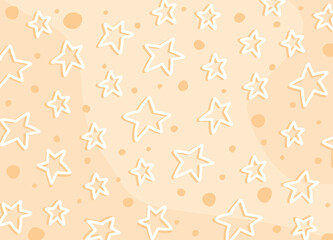 Minimalist background with star drawing pattern
