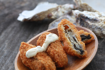 タルタルソースと牡蠣フライ