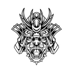 Dog Samurai Animal Silhouette