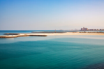New bulk island for the built of new hotels near Marjan Island in emirate of Ras al Khaimah in the...