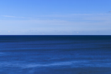 空と海と地平線、長秒露光