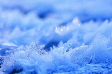 abstract winter background hoarfrost frost ice snow seasonal