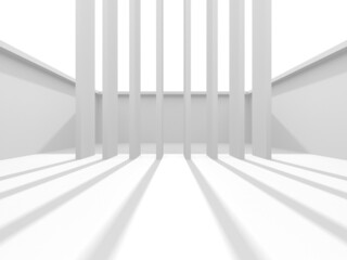 Obraz premium White Modern Background. Abstract Building Concept