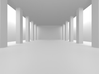 White Modern Background. Abstract Building Concept