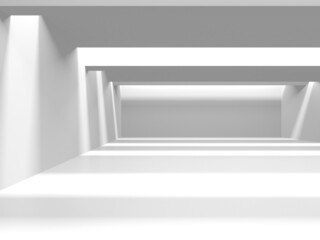 Obraz premium Abstract White Architecture Design Concept