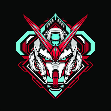 recommend clip art: japanese robot head