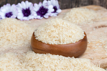 uncooked steamed rice for better taste and quality