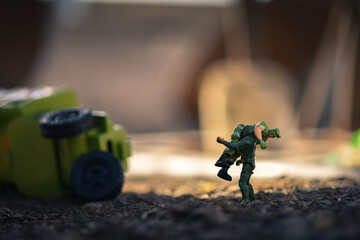 Green Army toys solders 