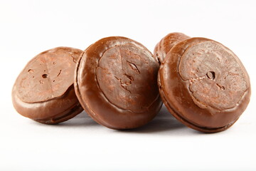 Delicious chocolate cake  stuffed with marshmallow filling- 