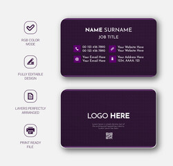 Modern Business Card - Creative and Clean Business Card Template design with colorful 