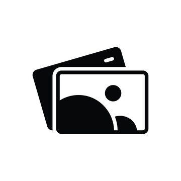 Black solid icon for img album