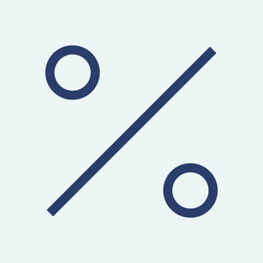 percent-1 icon vector illustration logo style