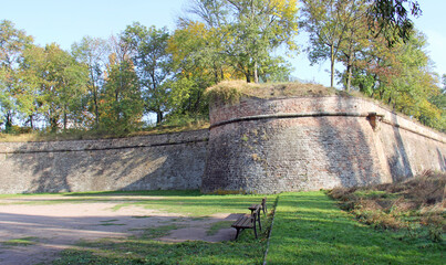Park of the citadel located in Strasbourg Alsace France - obrazy, fototapety, plakaty