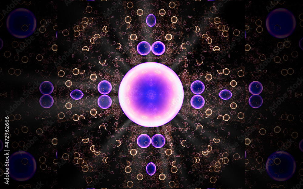 Aufkleber digital illustration abstract image generated fractal background image wallpaper pattern of various 