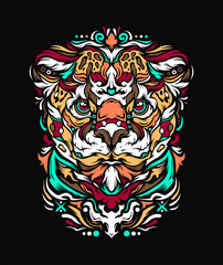 Jaguar Zentangle Decorative pattern
