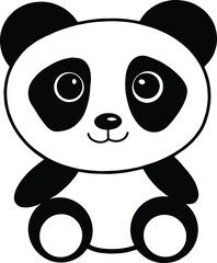 Cute Panda SVG Panda Illustrations