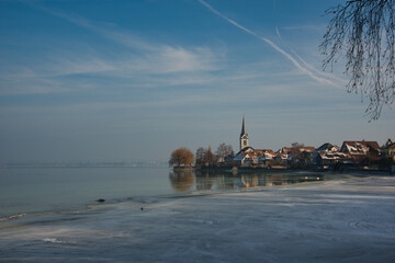 Wnter am Bodensee, Berlingen, Schweiz