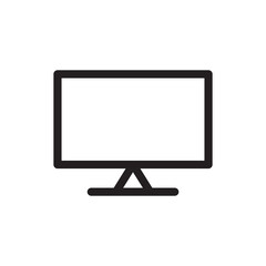 screen flat led monitor icon vector design templates