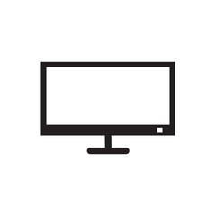 screen flat led monitor icon vector design templates