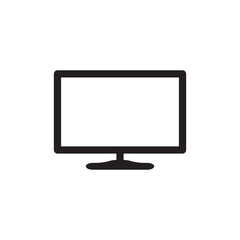screen flat led monitor icon vector design templates